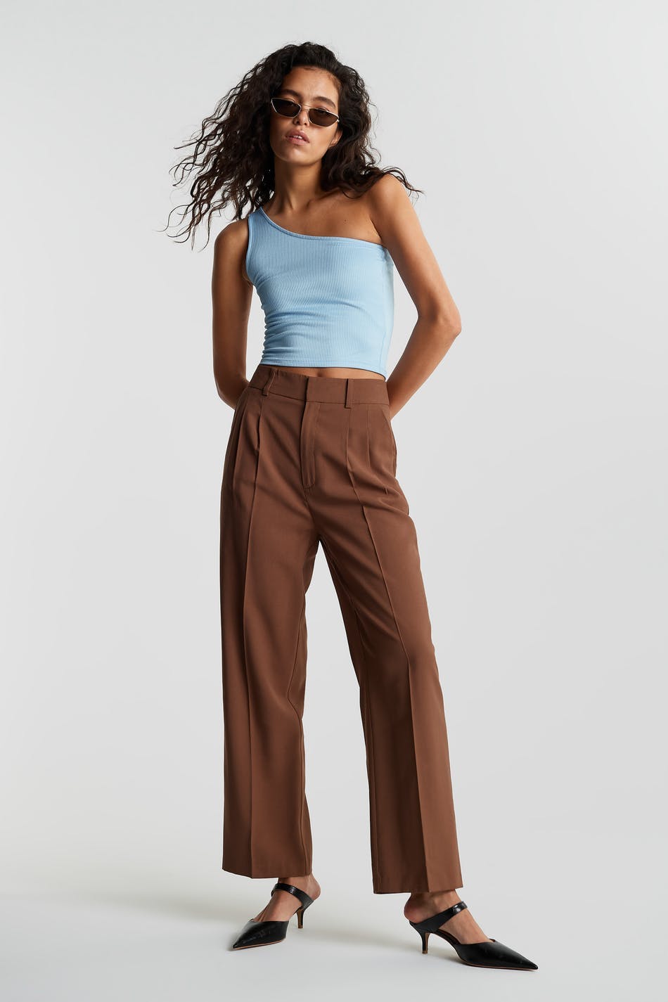 Joline one shoulder top