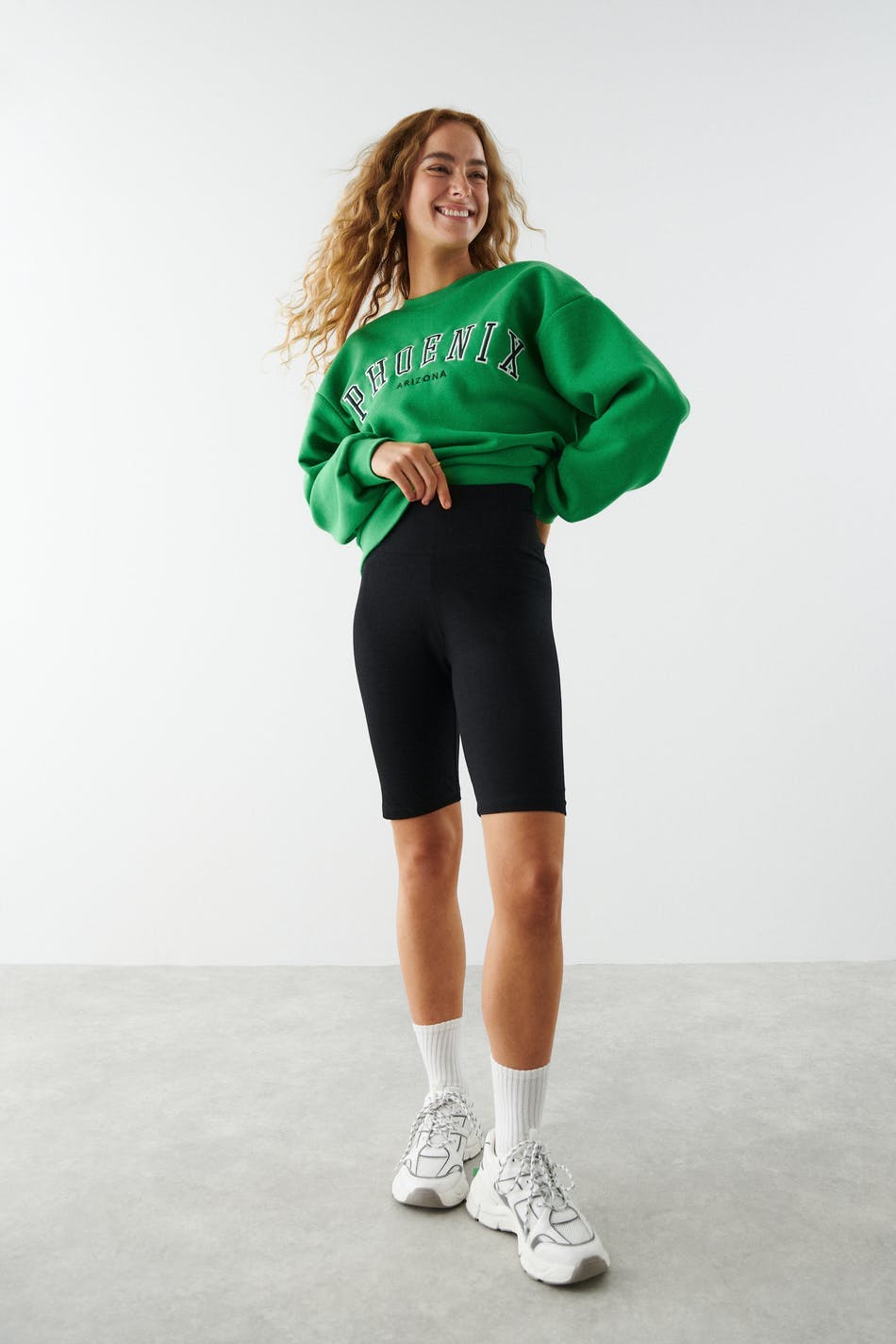 basic long biker pants