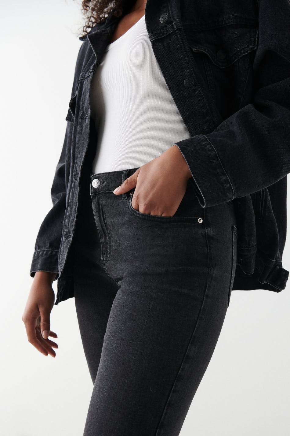 Mid waist skinny jeans