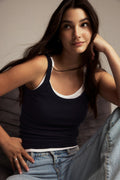 Tight fit rib singlet