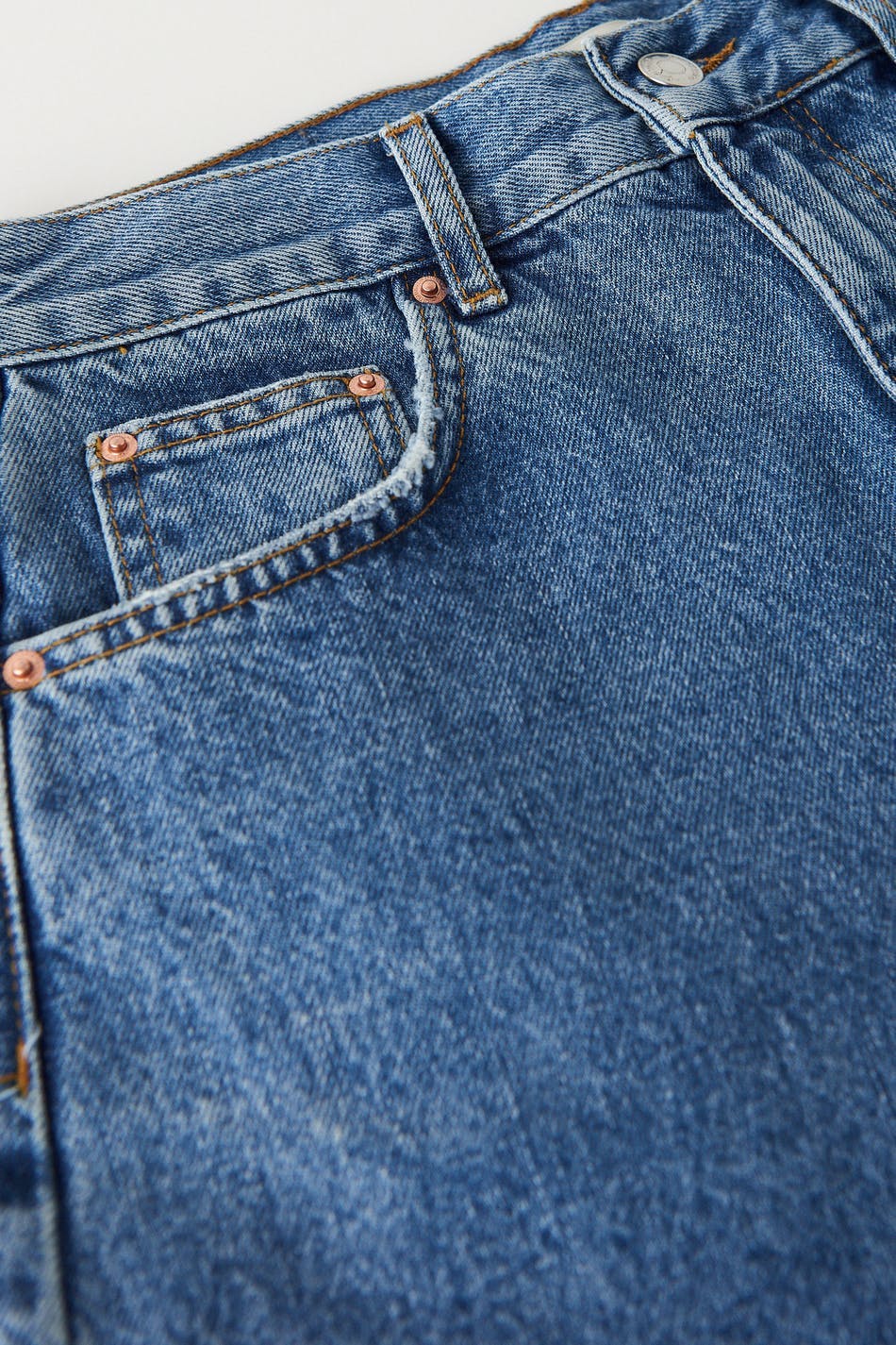 High waist denim shorts