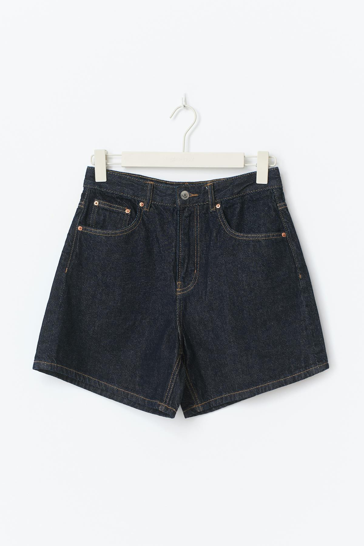 High waist denim shorts