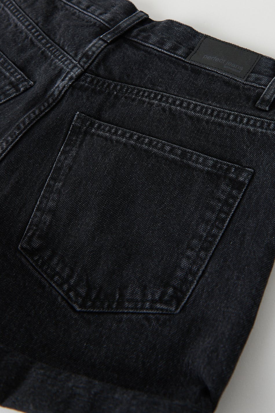 High waist denim shorts
