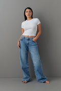 Low wide jeans