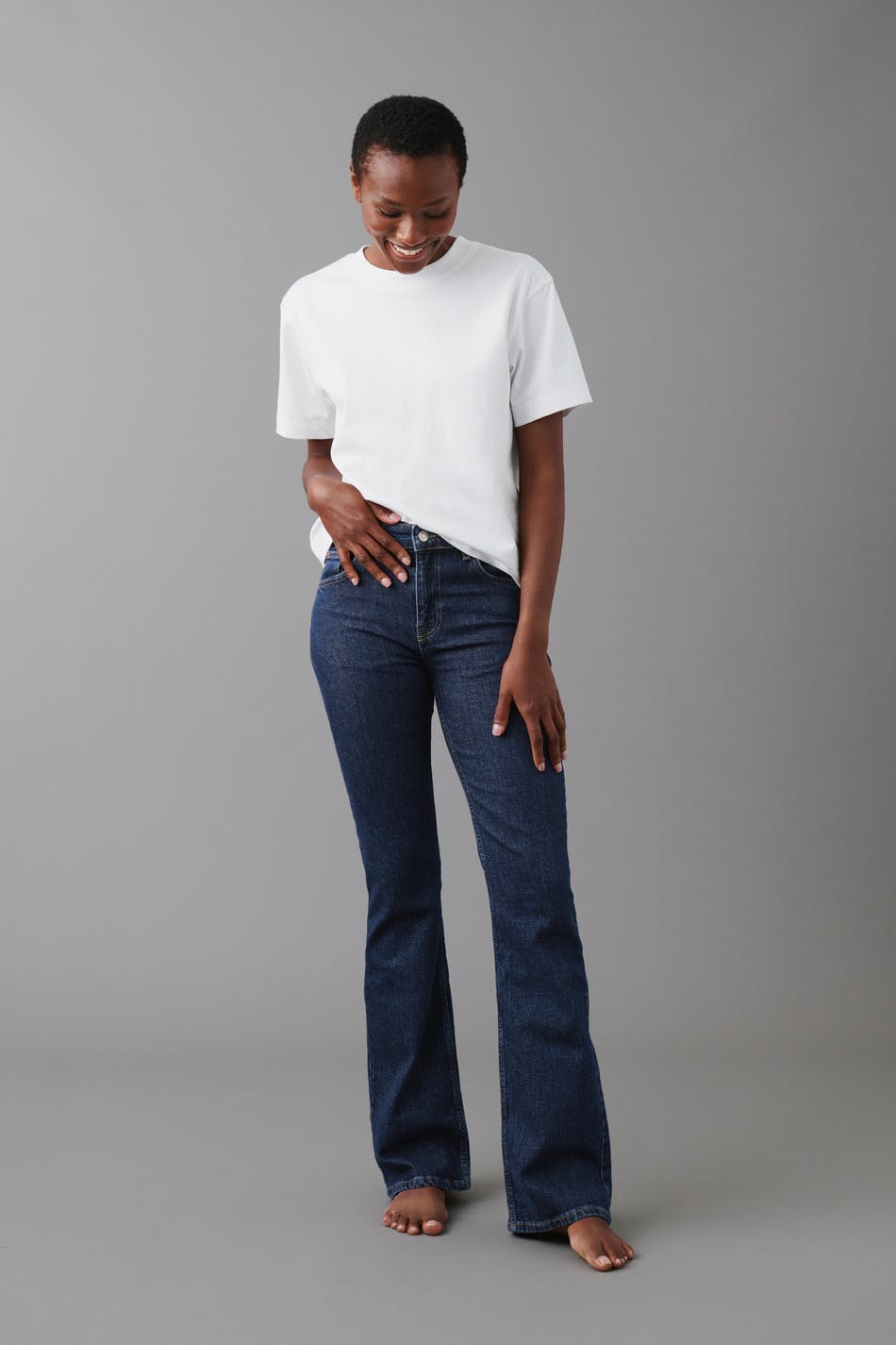 Full length flare jeans