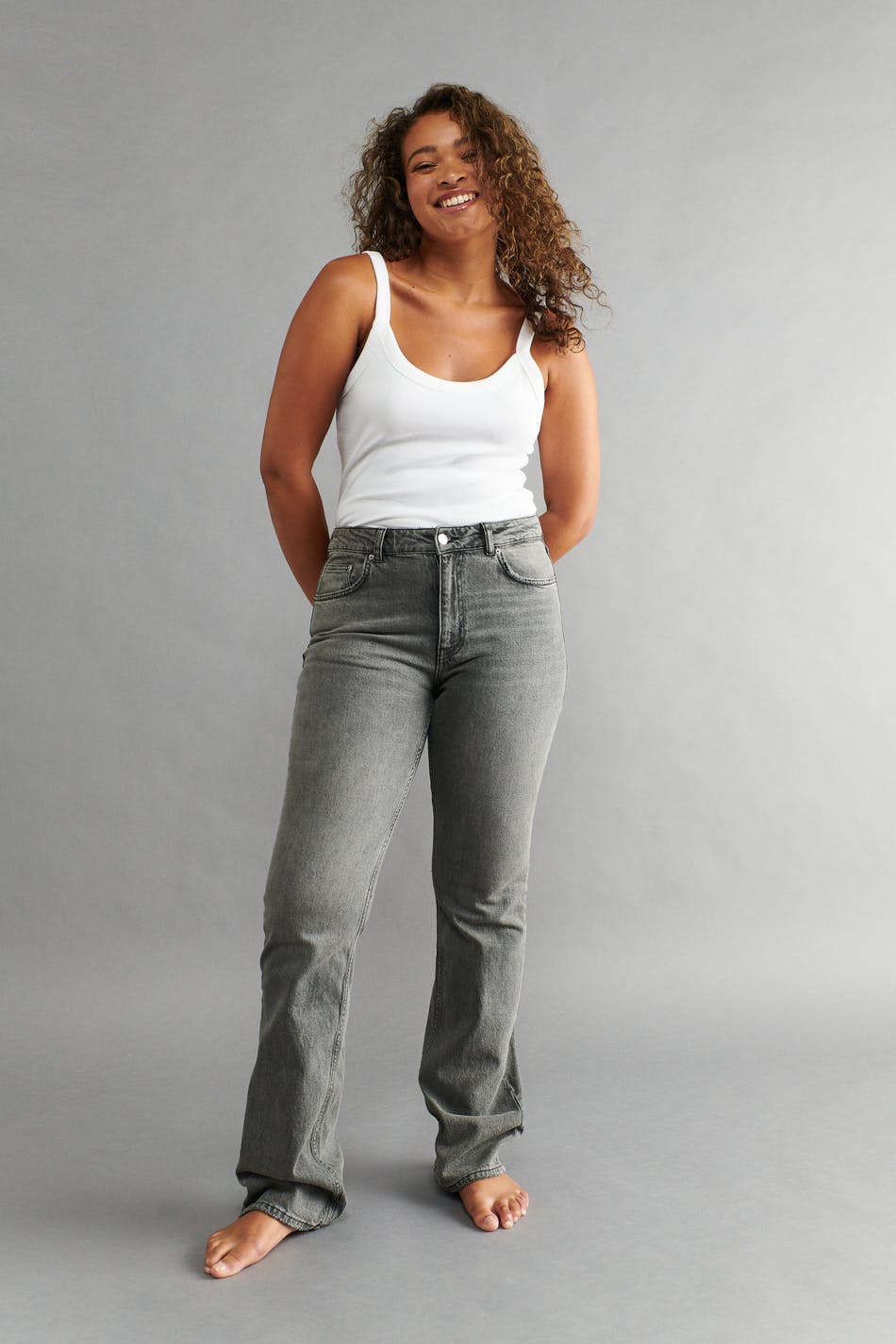 Full length flare jeans