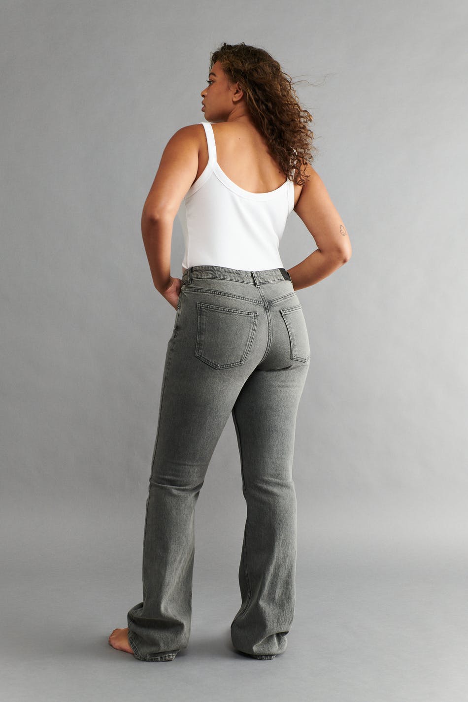 Full length flare jeans