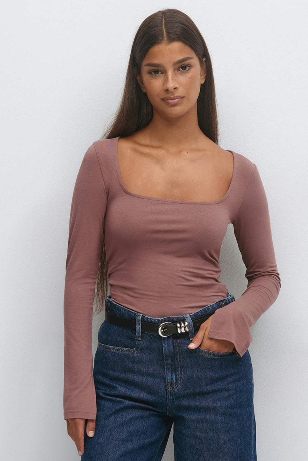 Soft touch jersey top