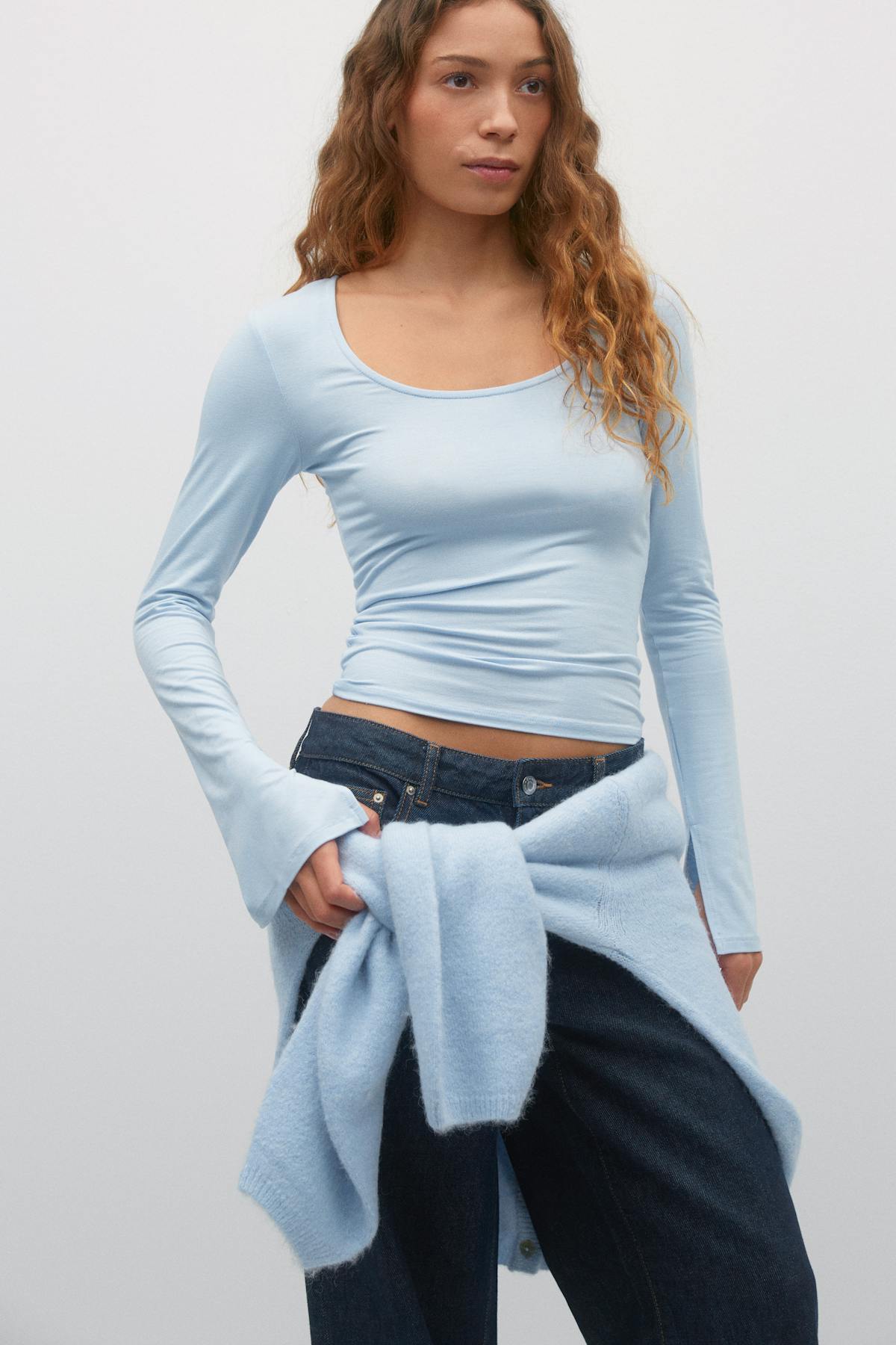 Soft touch jersey top