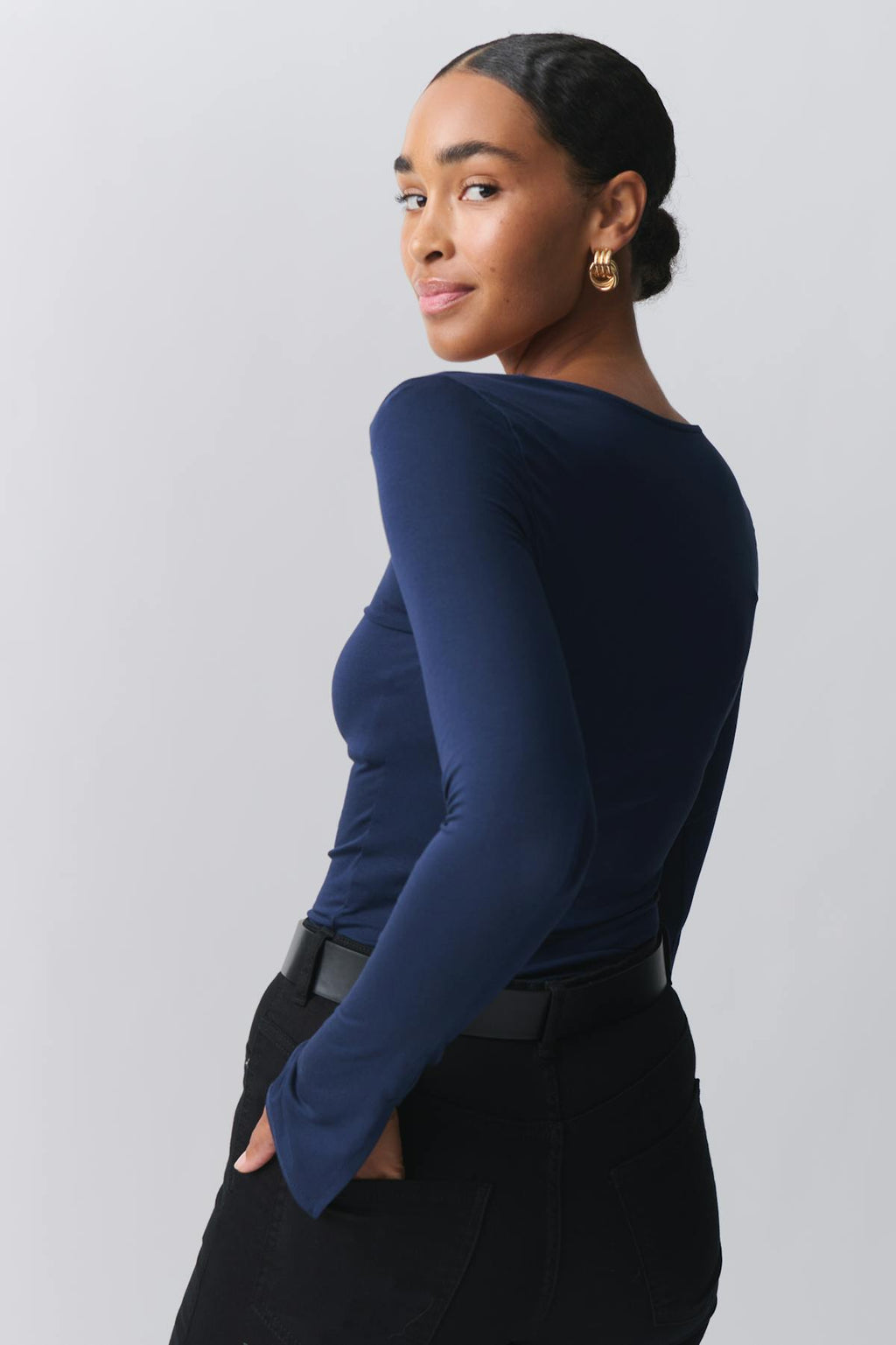 Soft touch jersey top