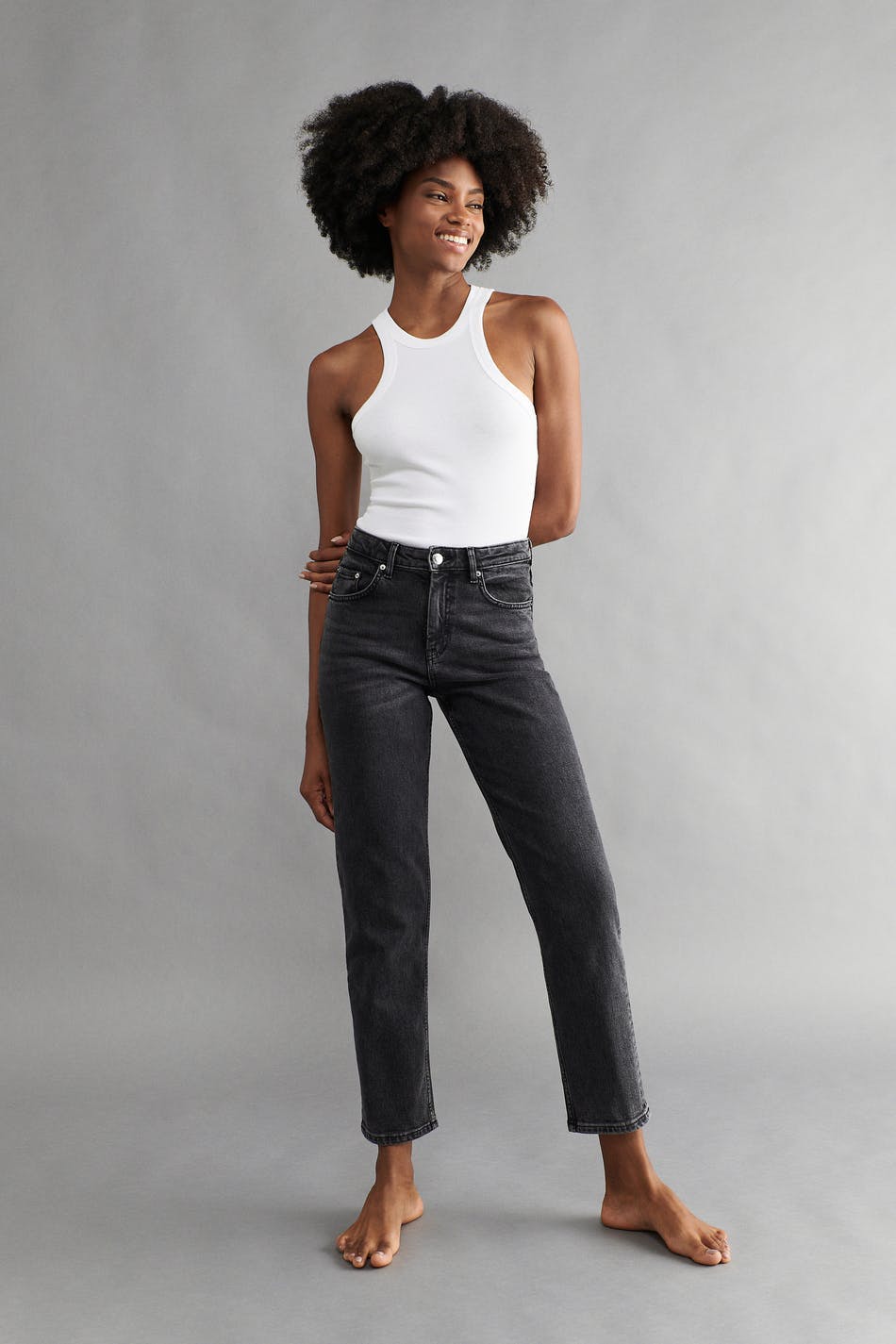 Straight stretch jeans