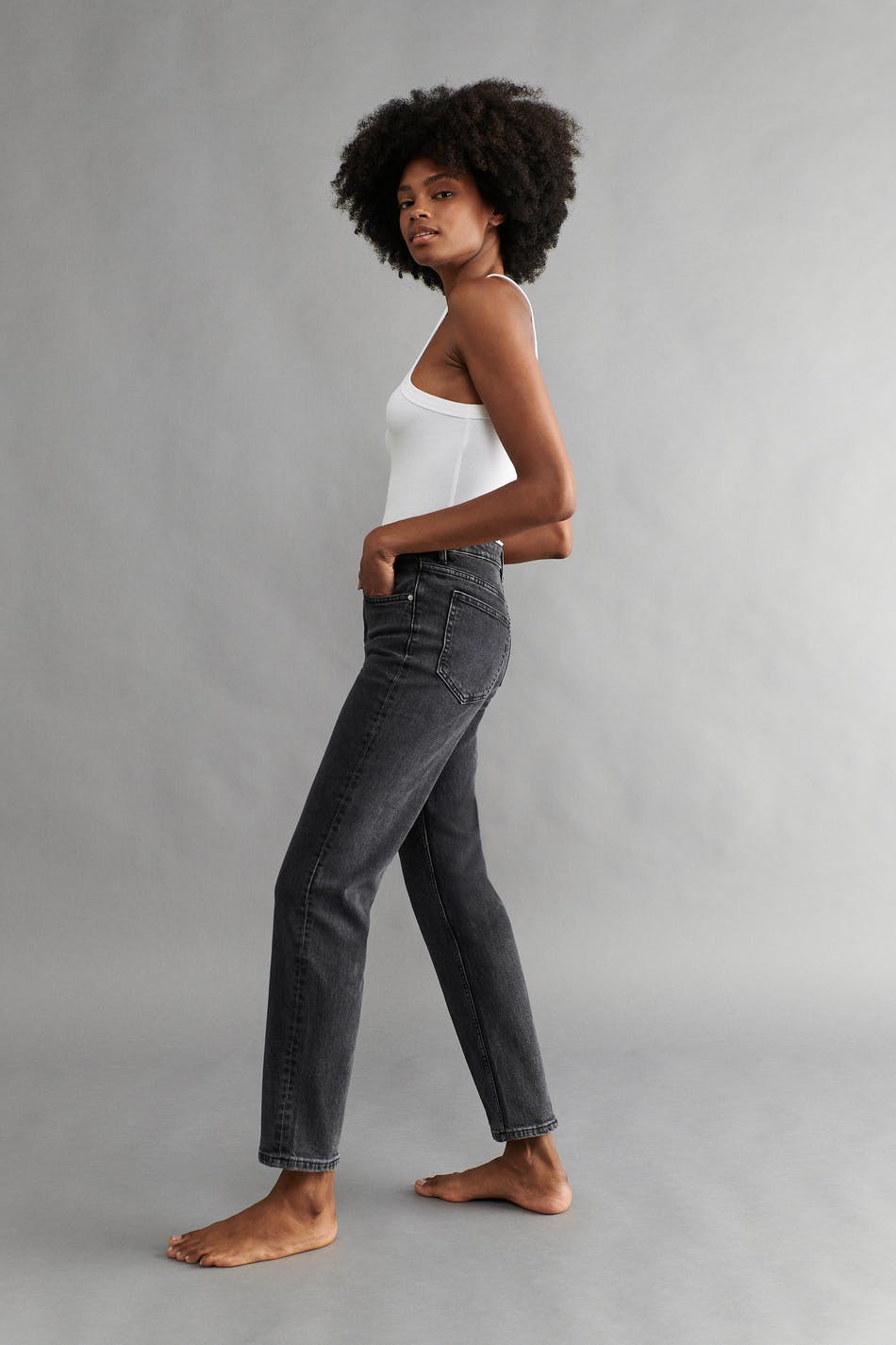 Straight stretch jeans