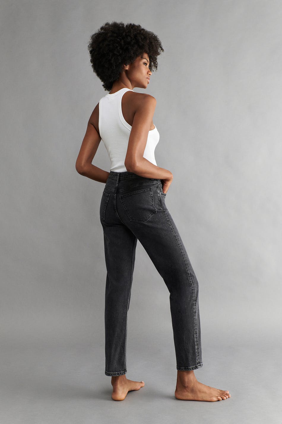 Straight stretch jeans