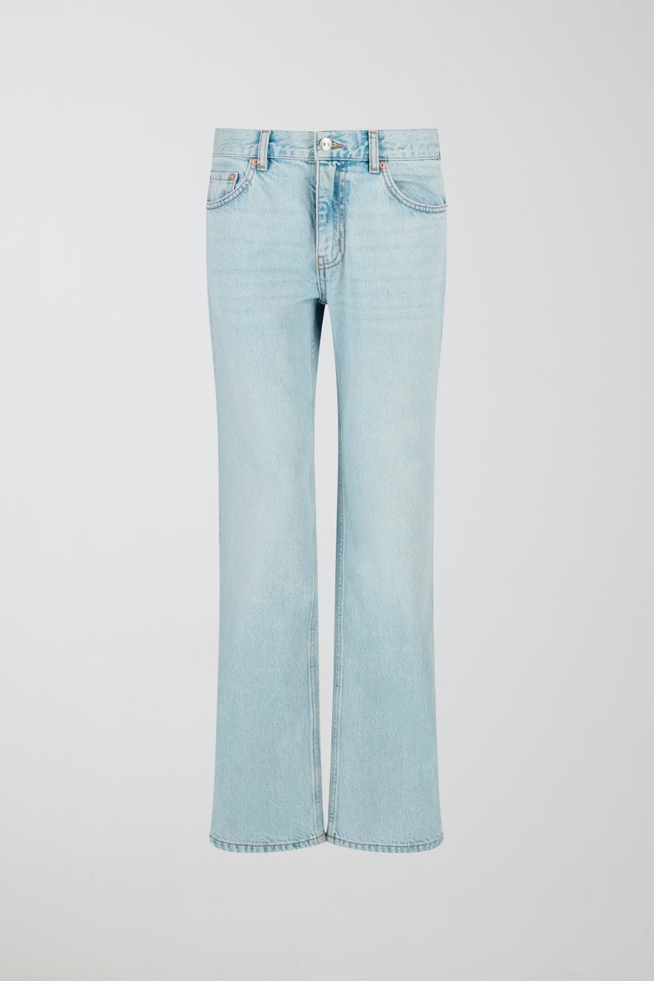 low straight jeans