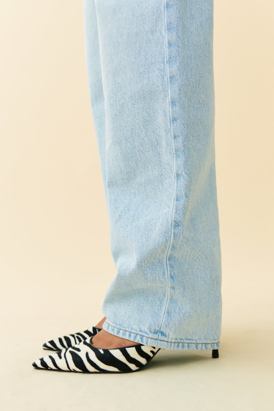 low straight jeans