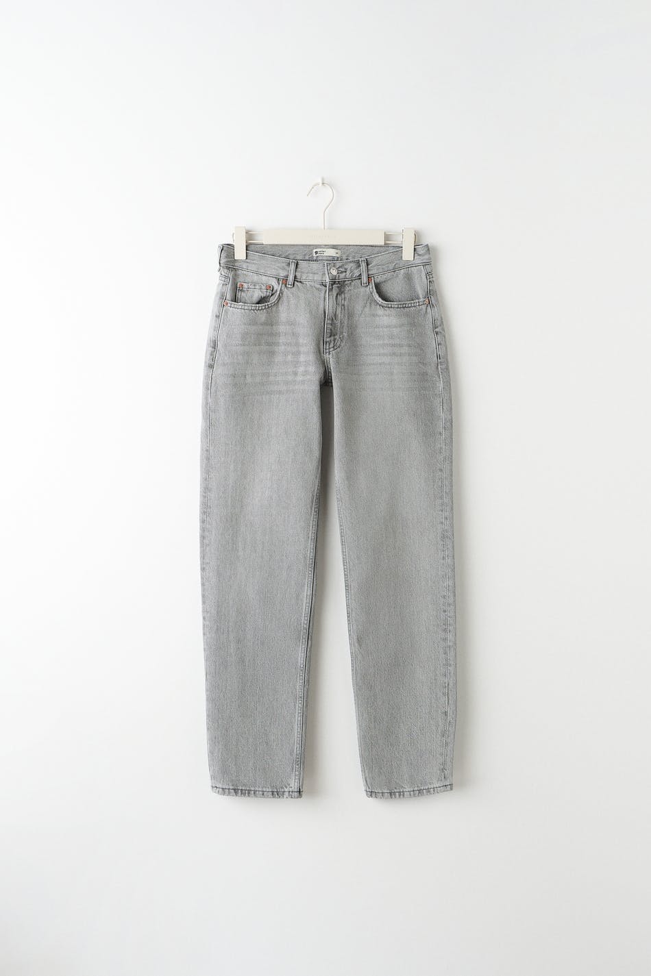 low straight jeans