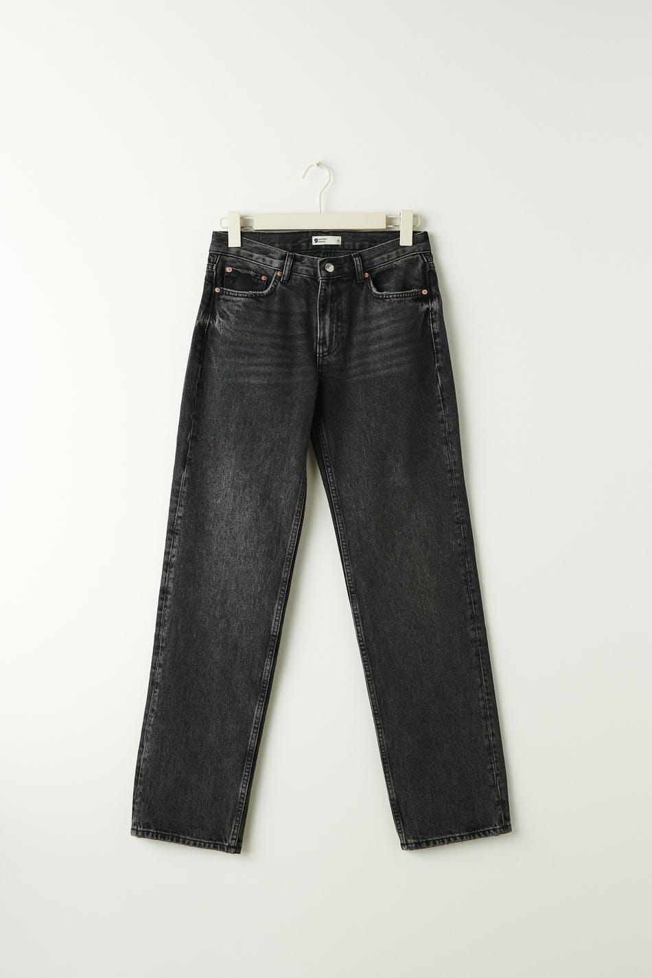 low straight jeans
