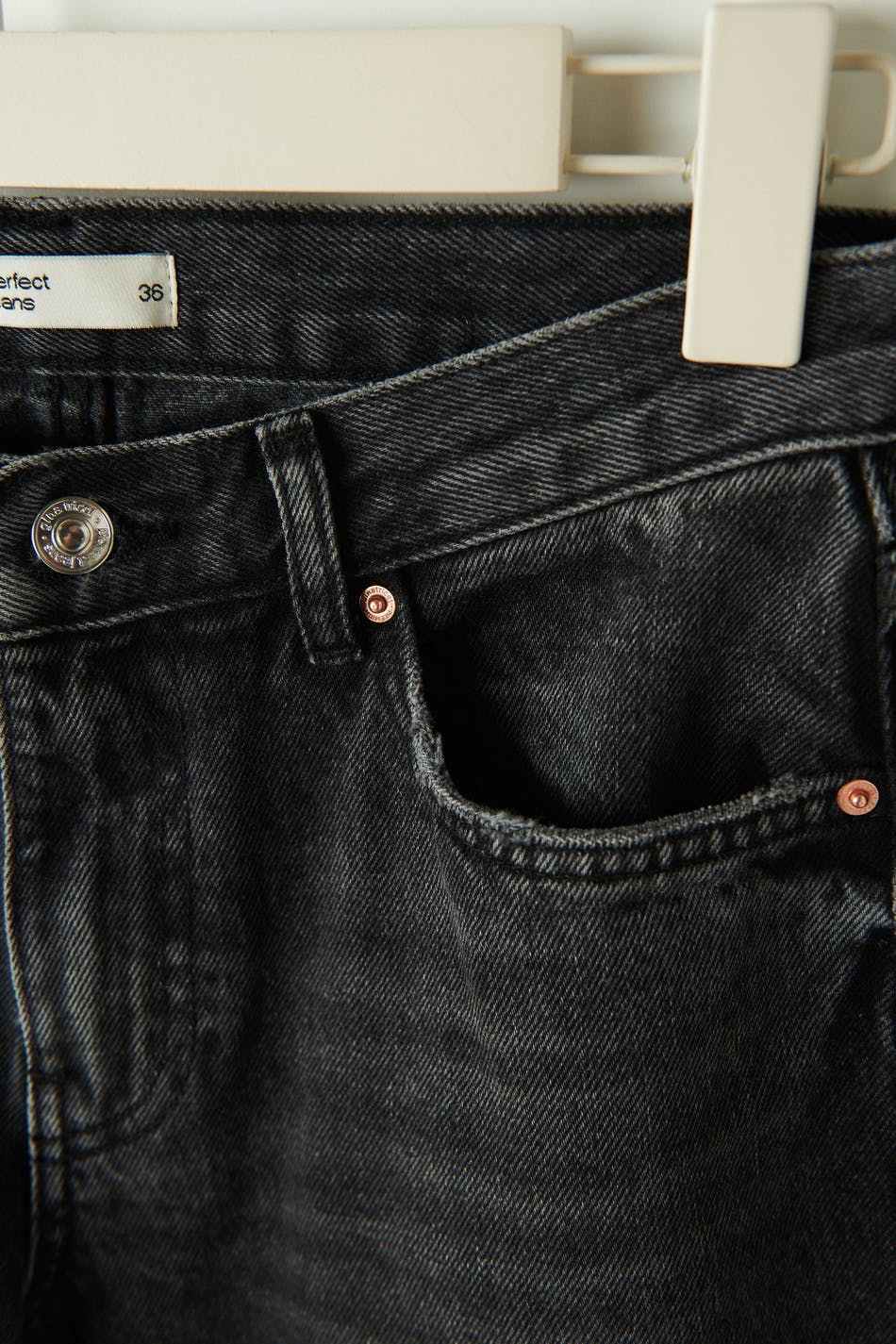 low straight jeans