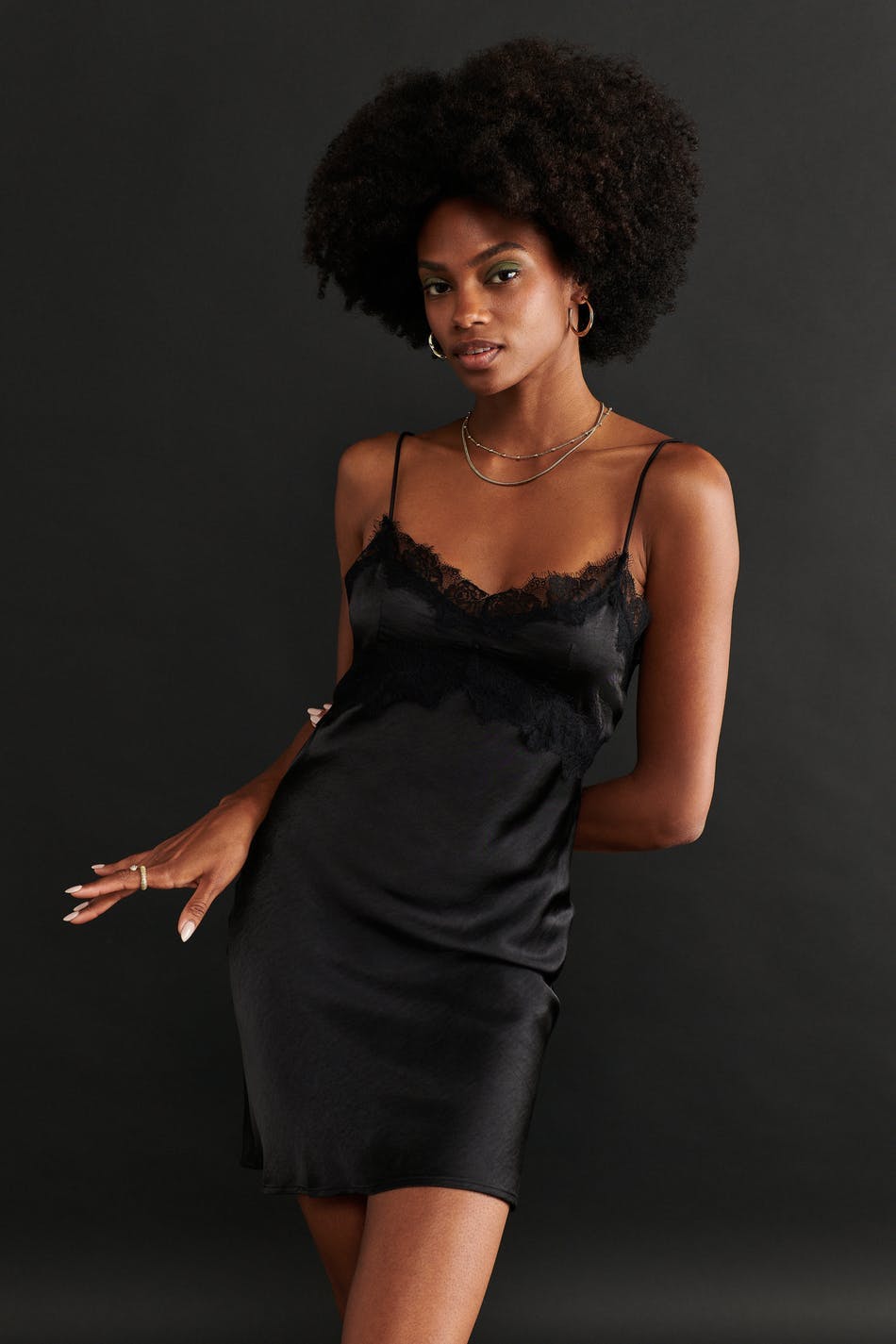 Flora lace mini dress