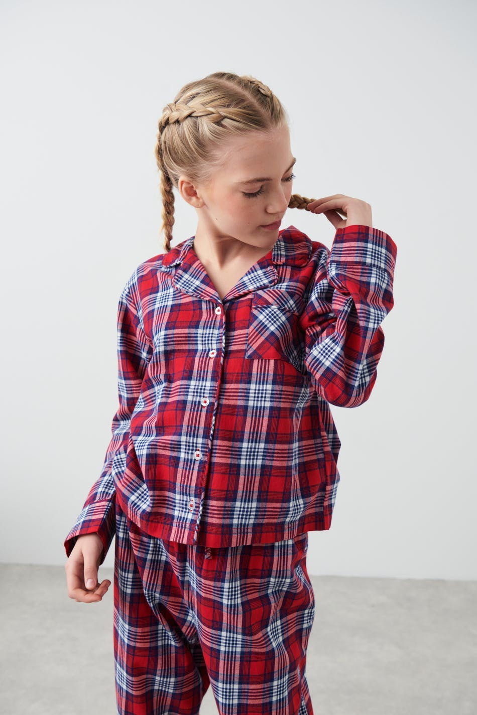Y flannel pyjama shirt