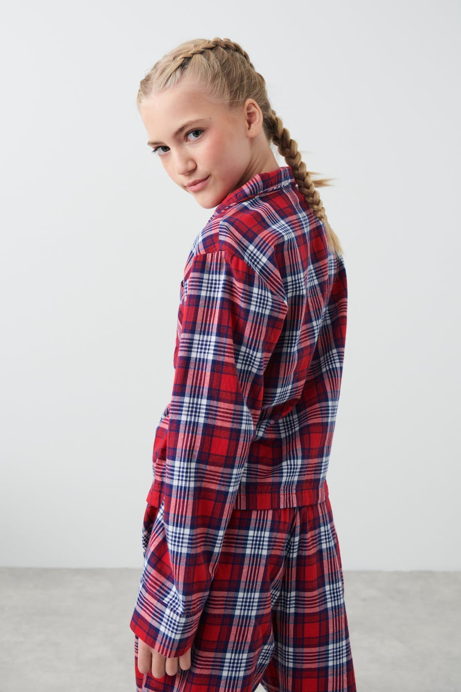 Y flannel pyjama shirt