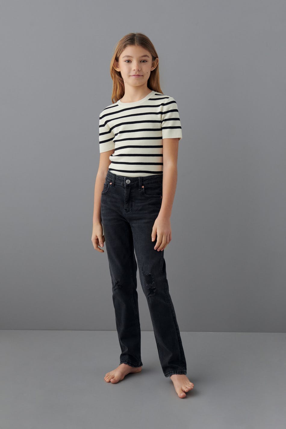 cropped jeans