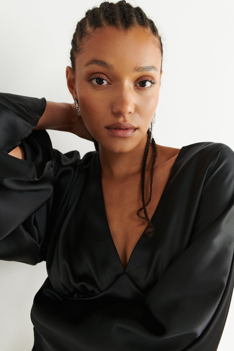 satin blouse