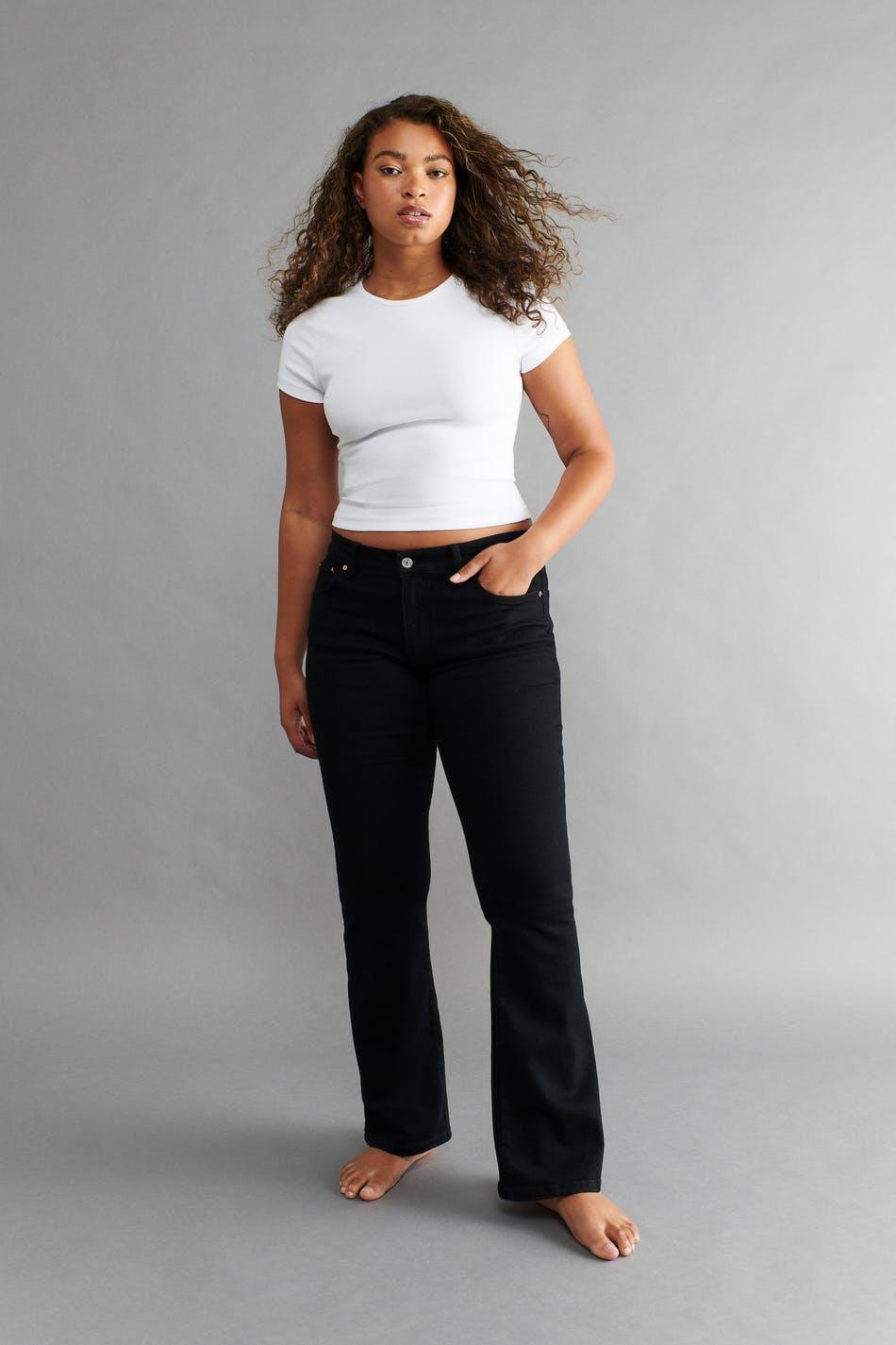 low waist bootcut jeans