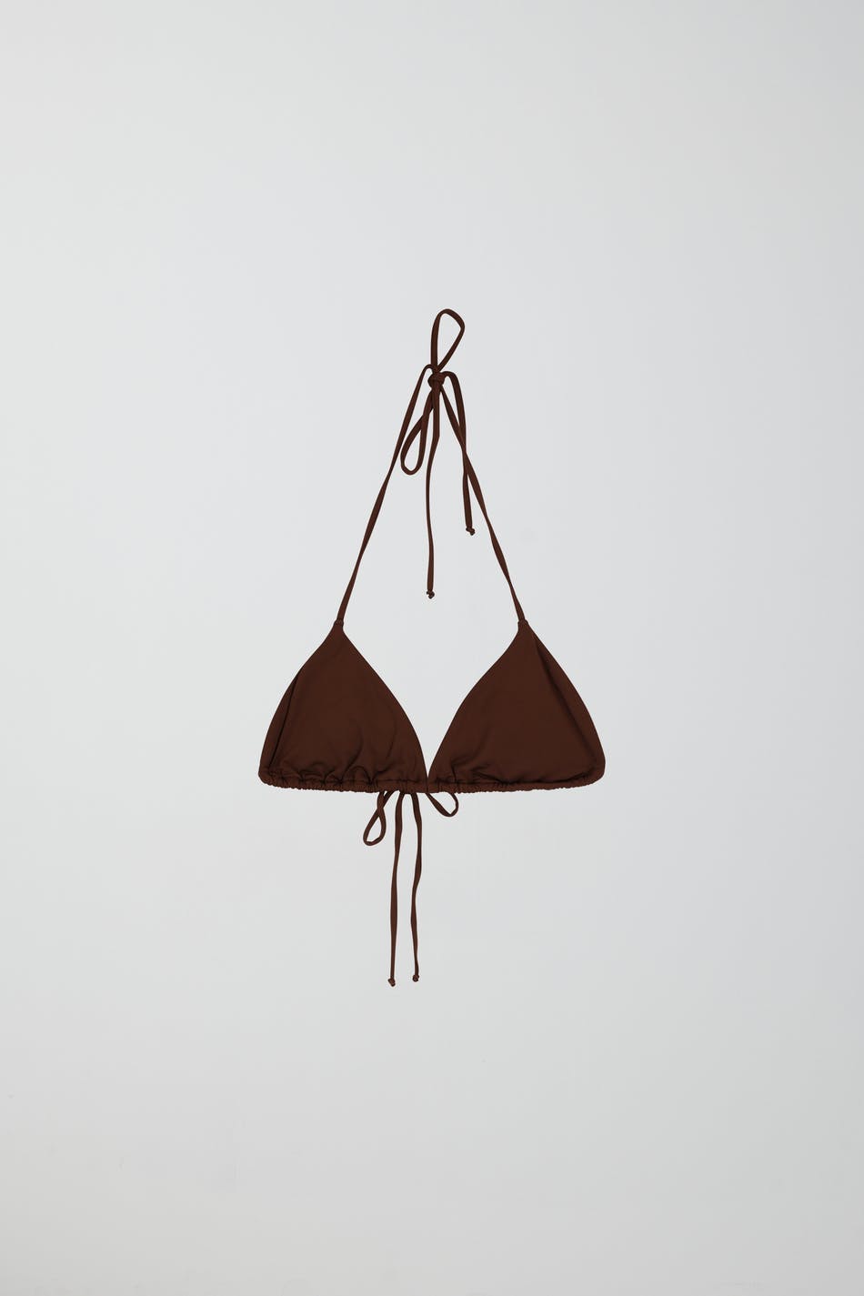 Shiny halterneck bikini triangle