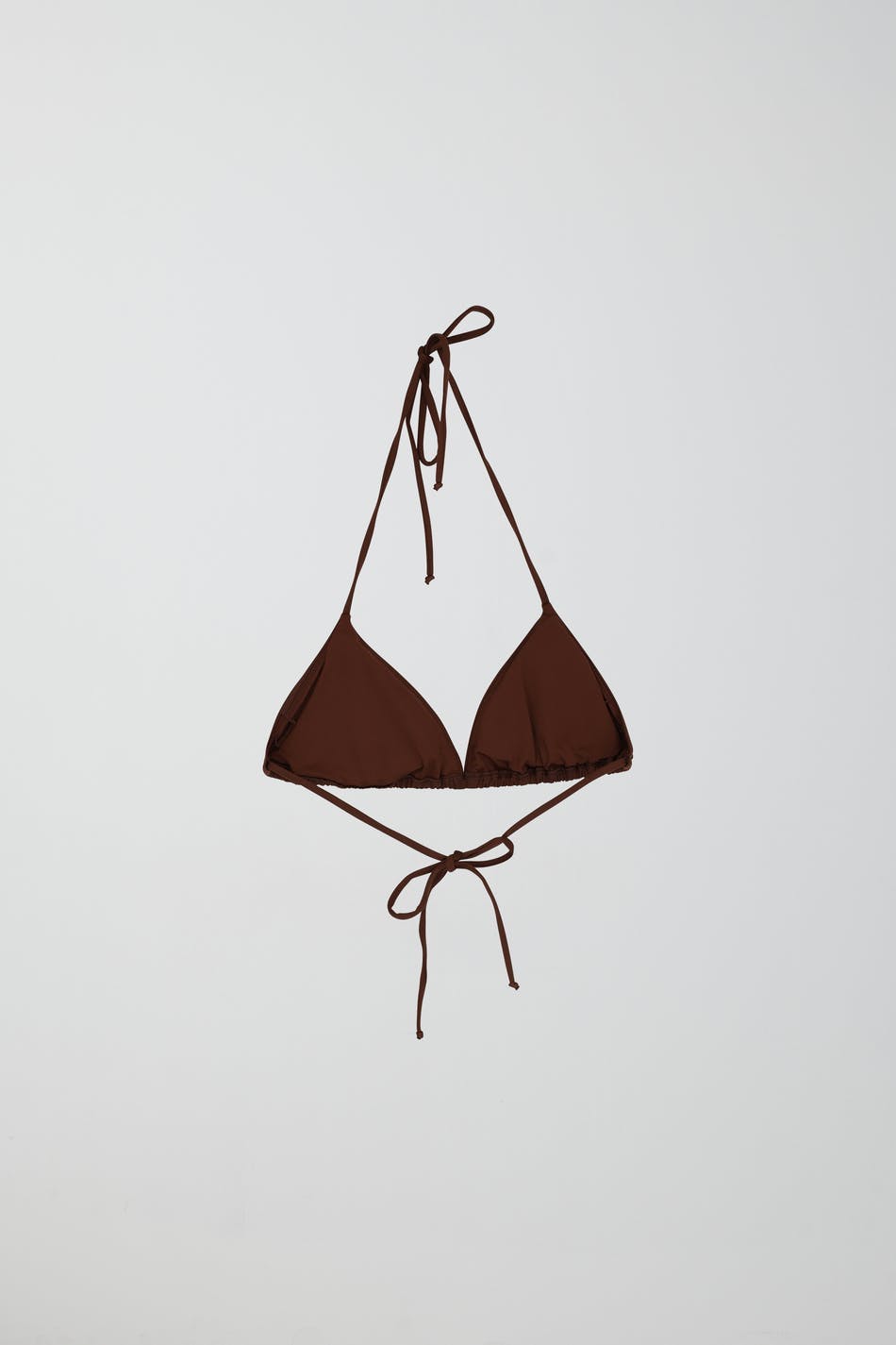 Shiny halterneck bikini triangle