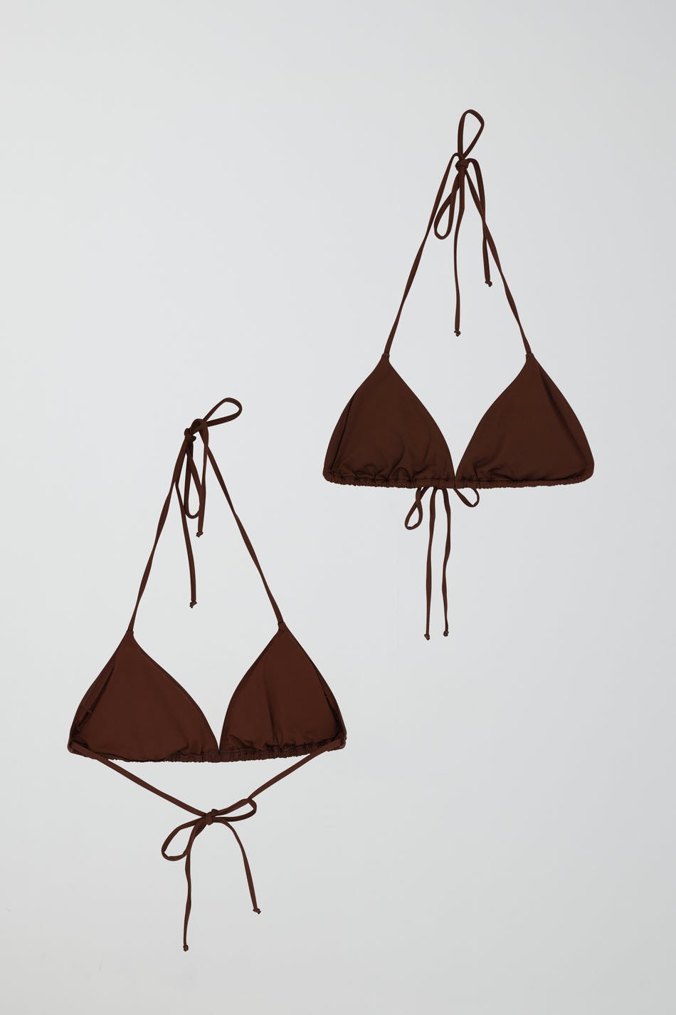 Shiny halterneck bikini triangle