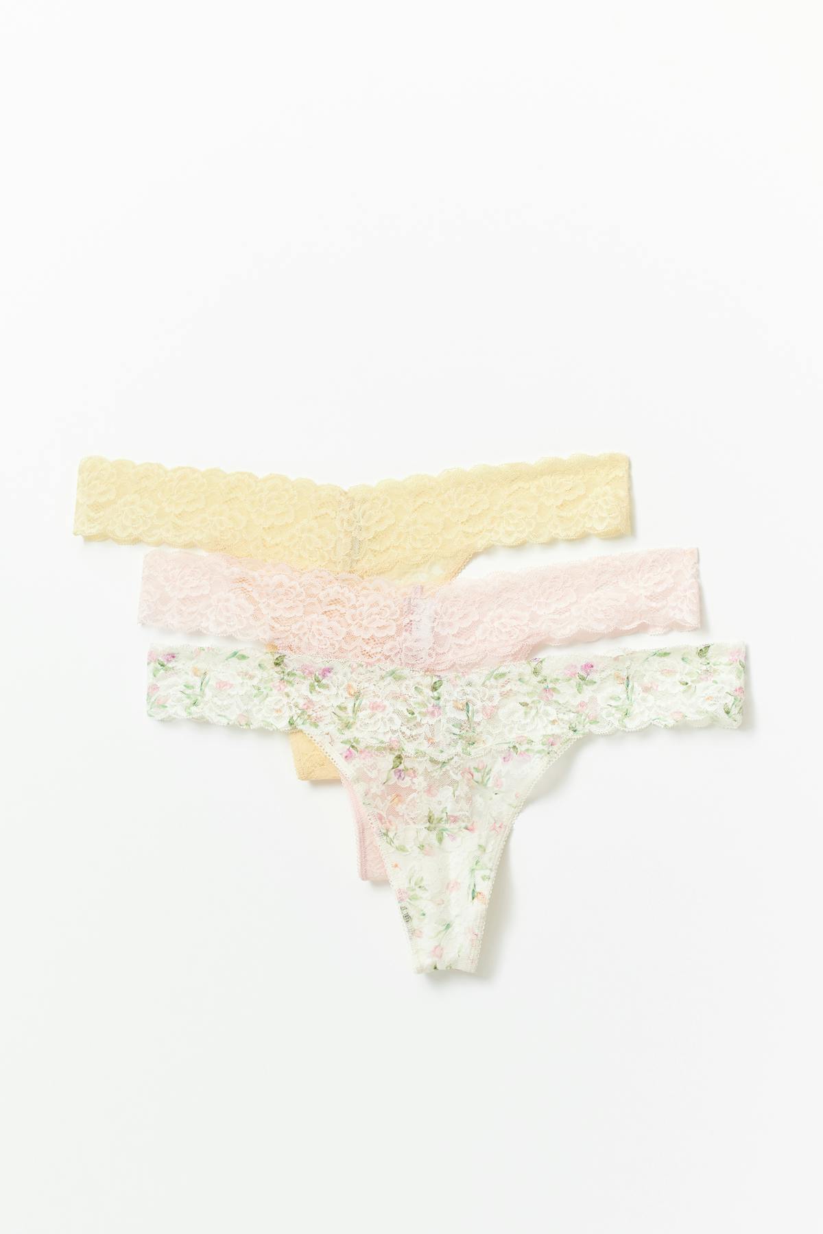 3-pack lace string