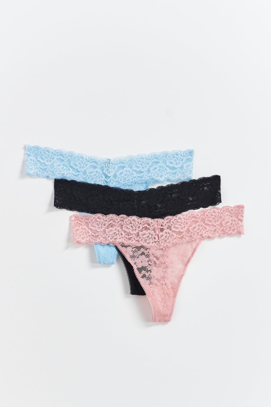 3-pack lace string