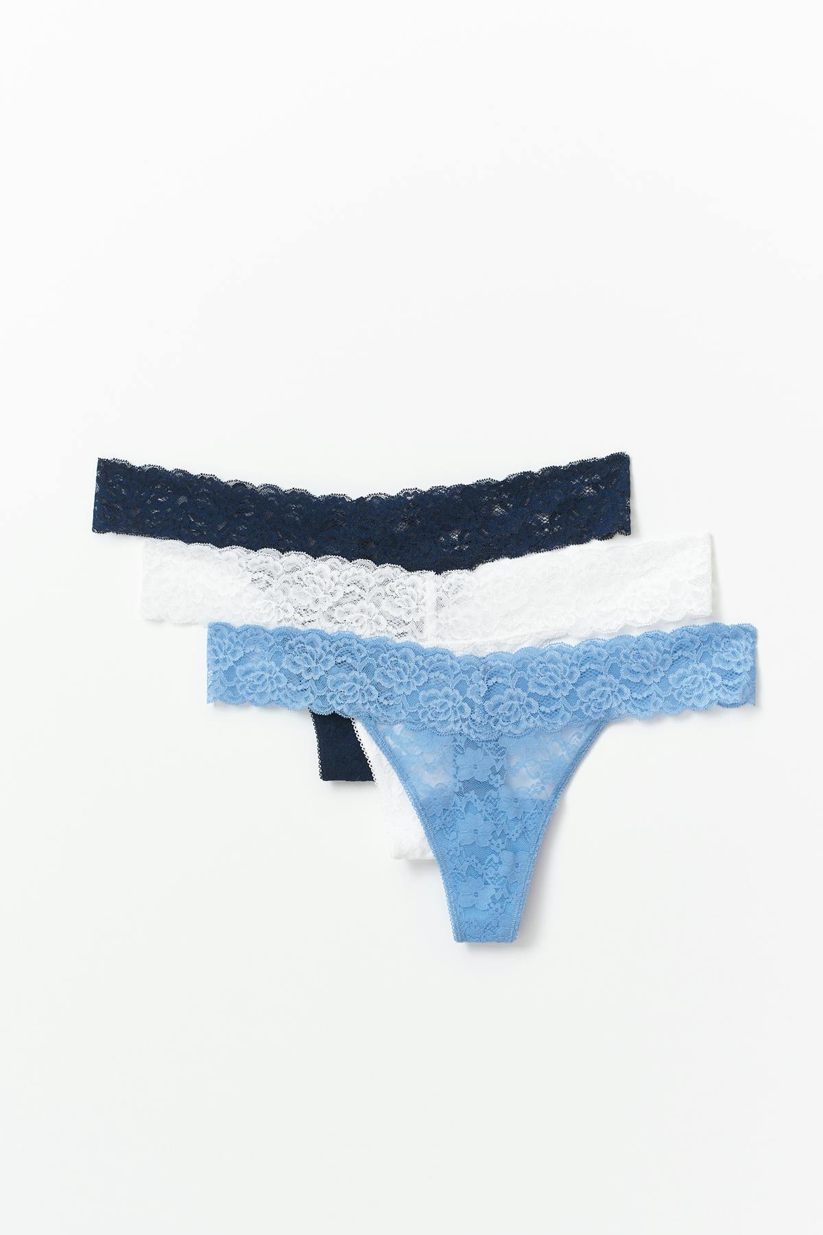 3-pack lace string