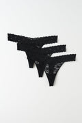 3-pack lace string