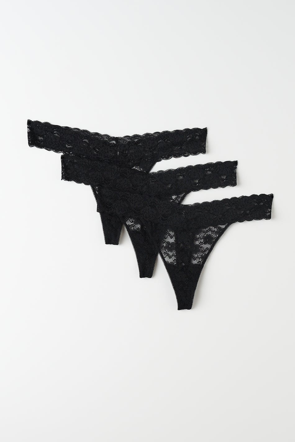 3-pack lace string