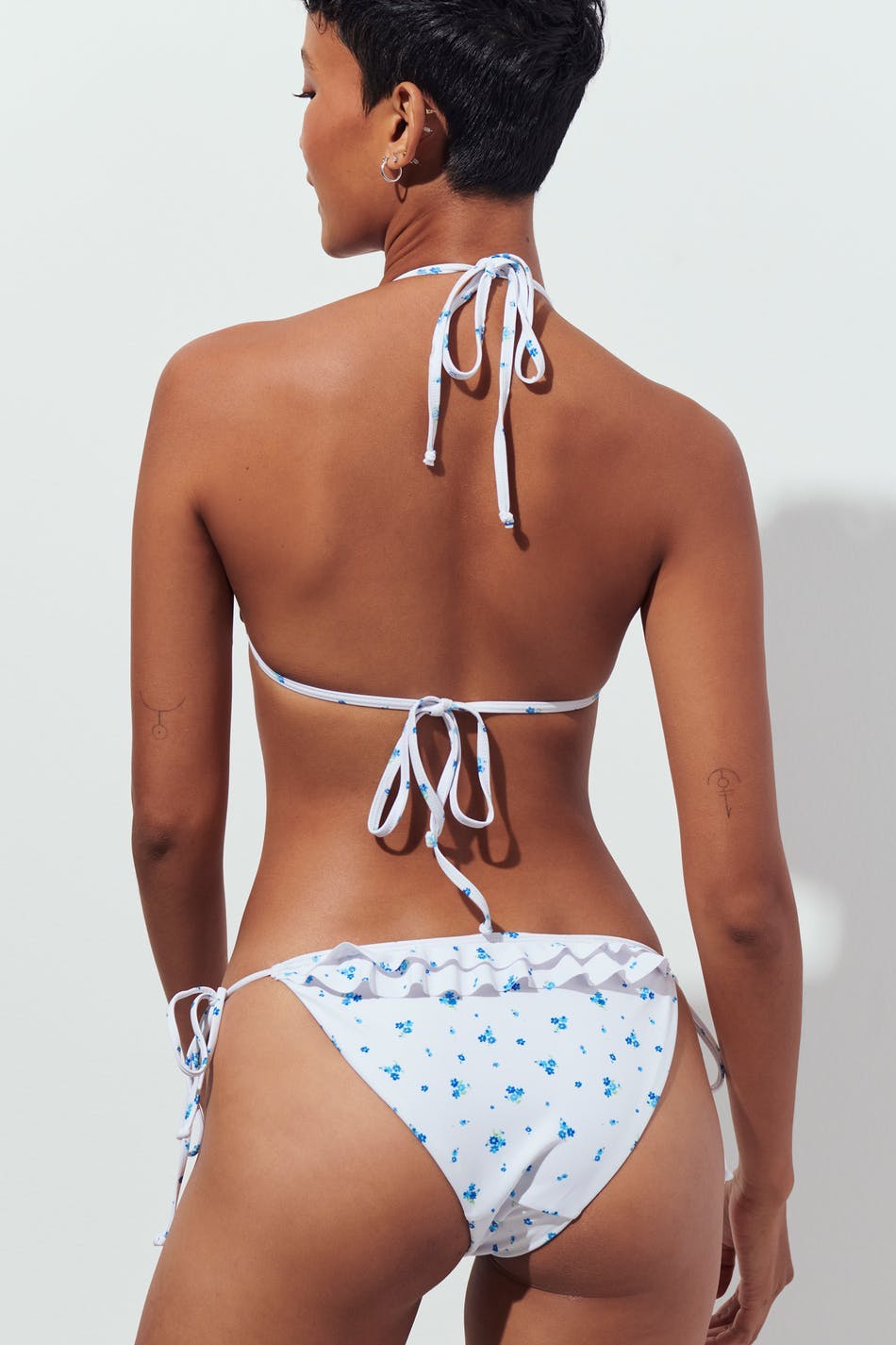 Frill tie bikini brief