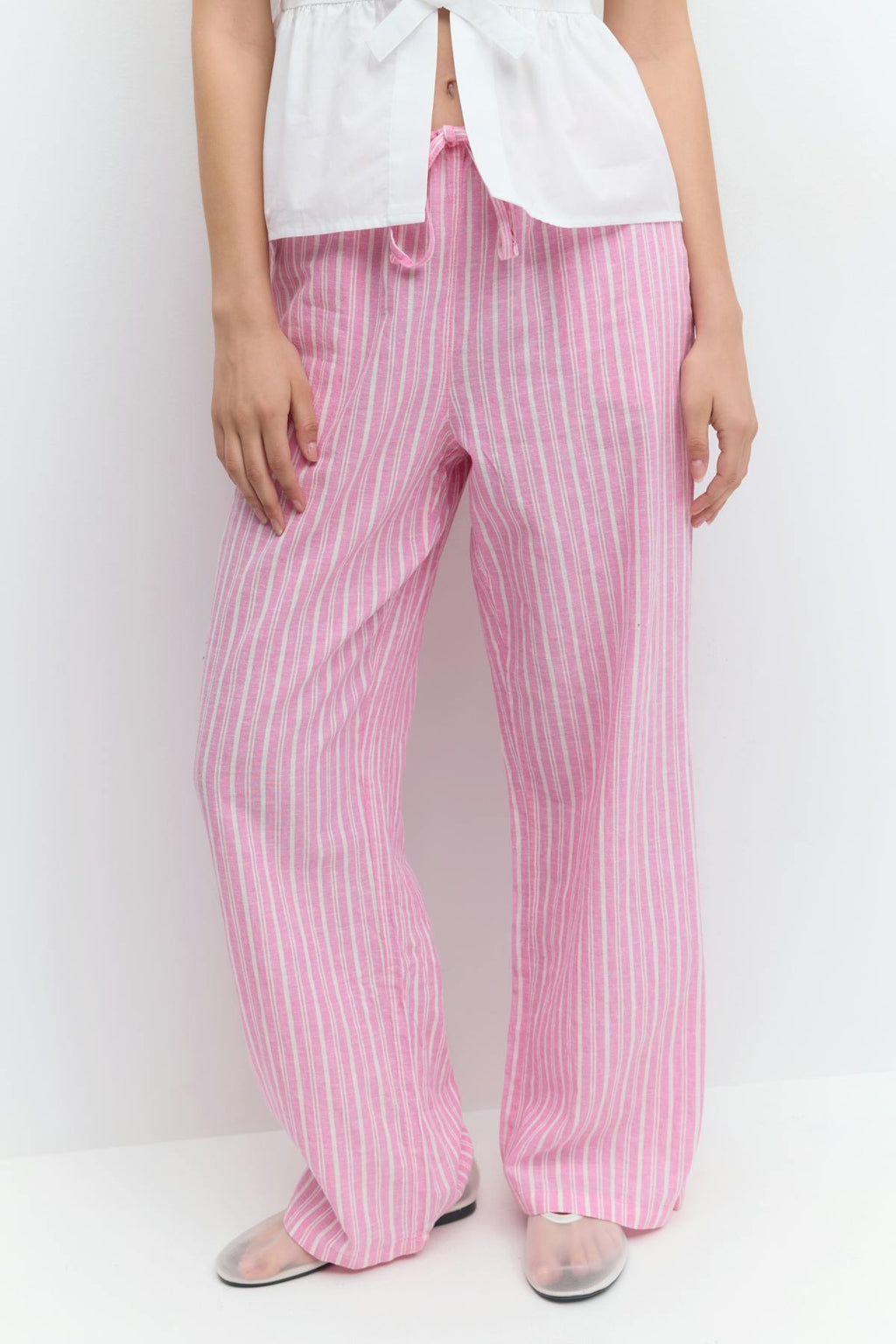 linen blend trousers