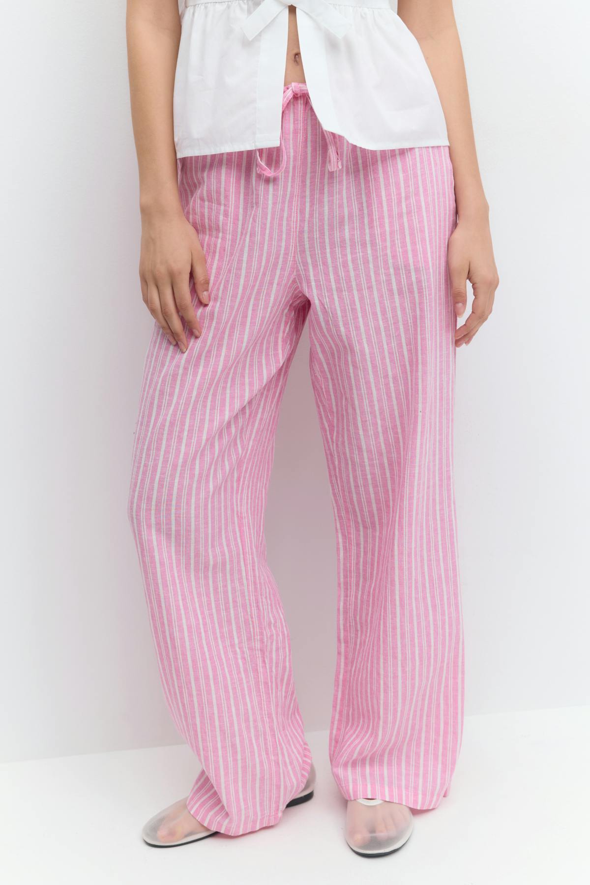 linen blend trousers