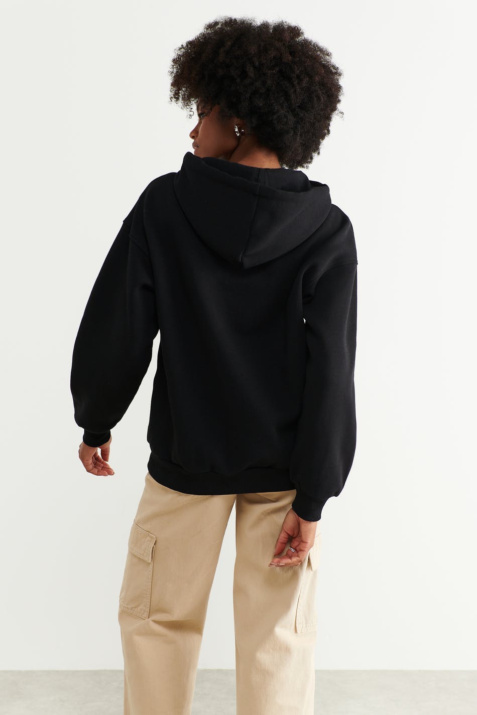 Oversized zip hoodie