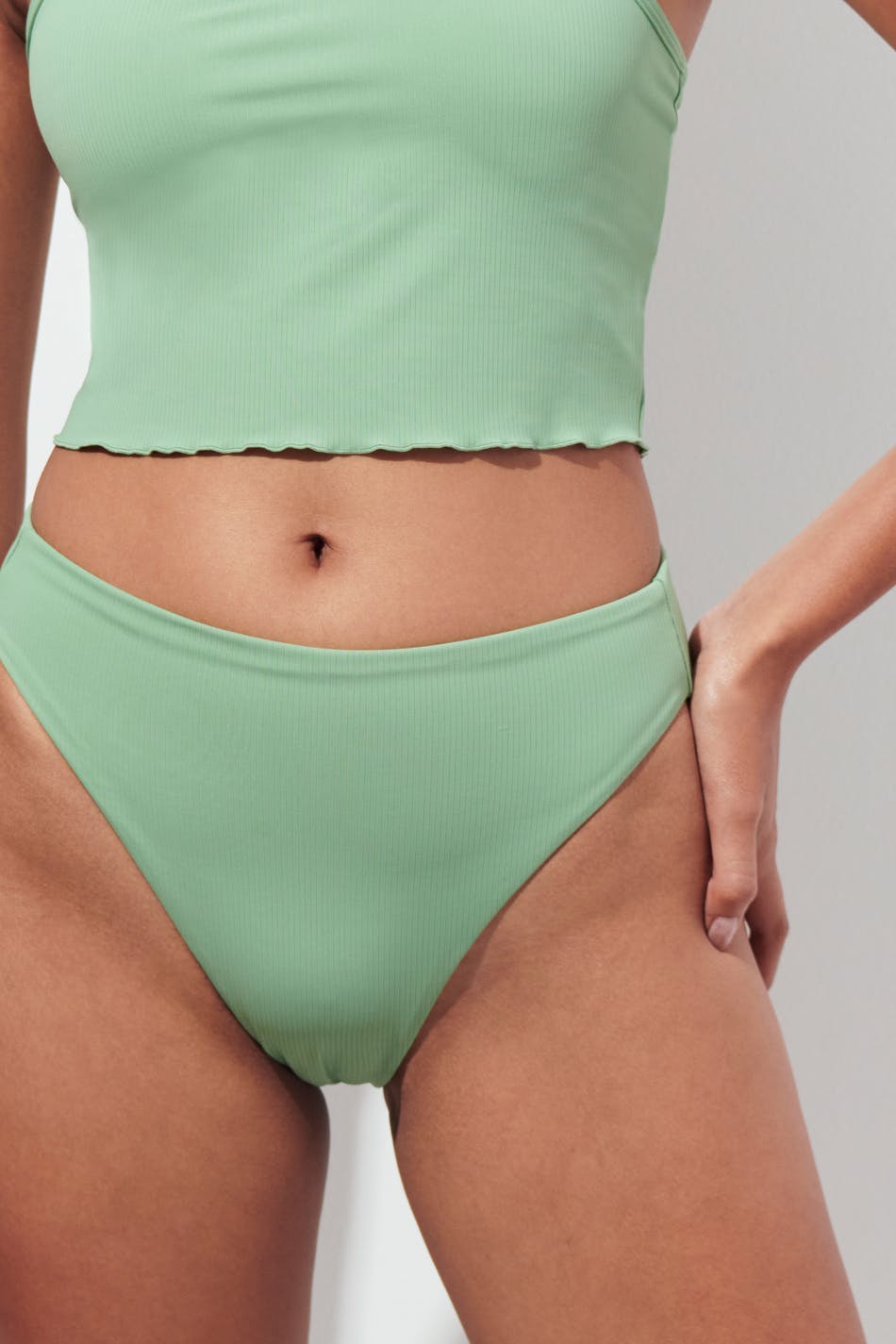 Rib highwaist bikini brief
