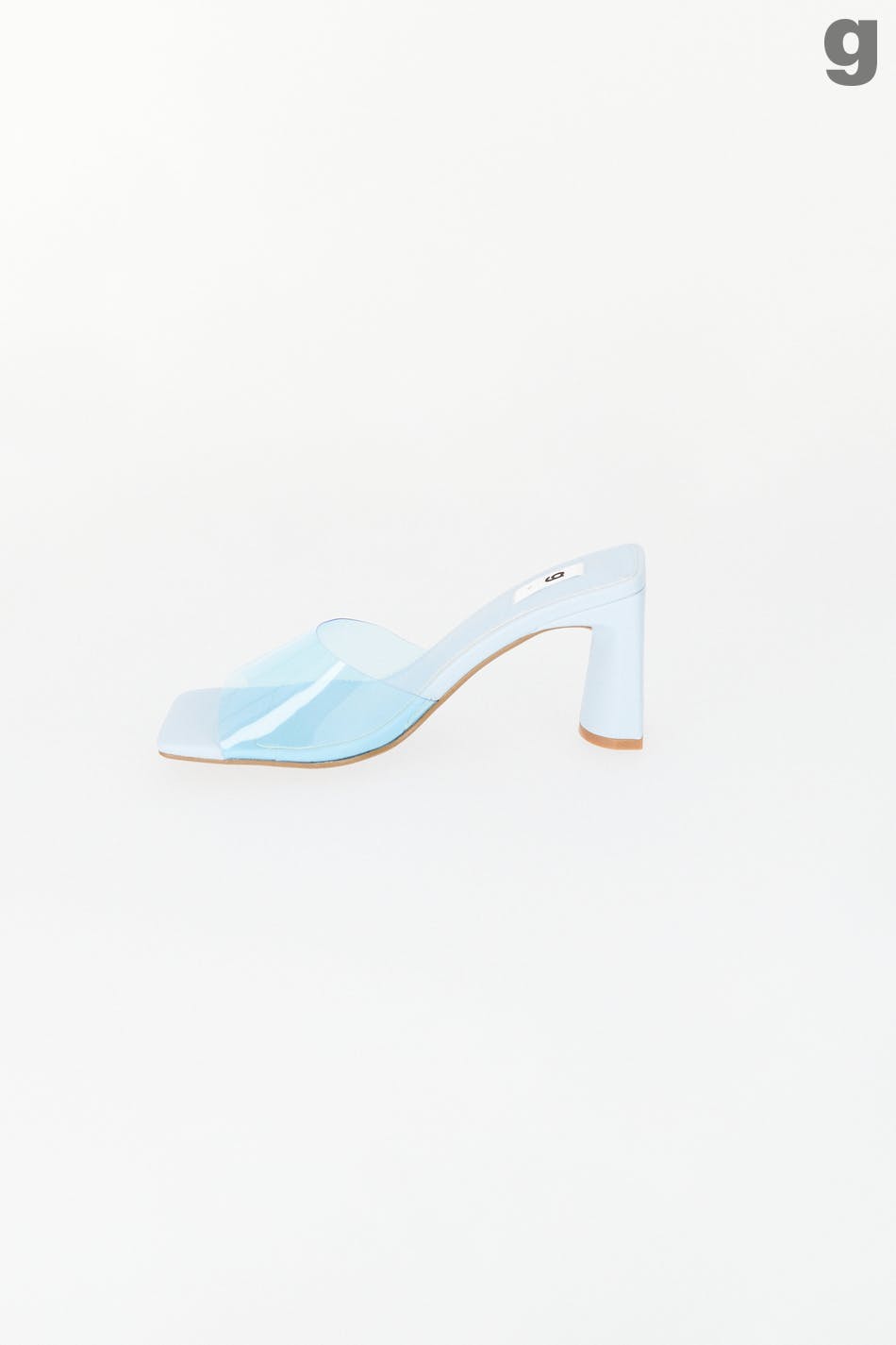 Plastic high heel sandals