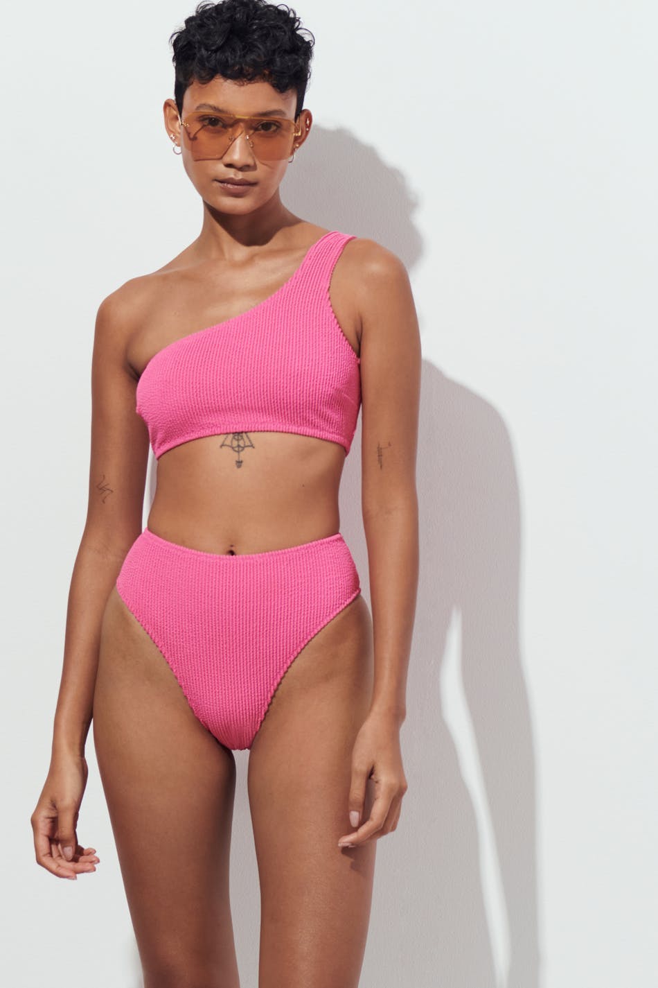 One shoulder bikini top