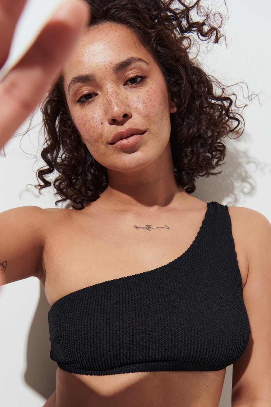 One shoulder bikini top
