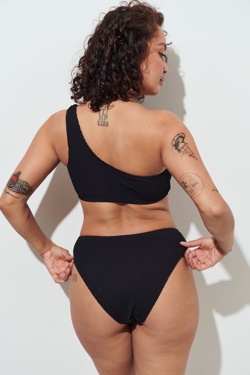 One shoulder bikini top