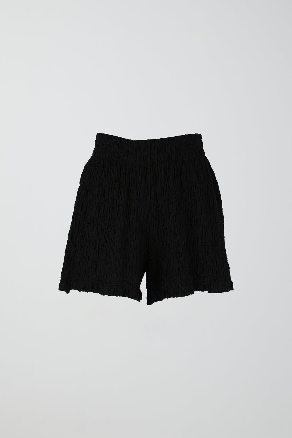Structured jersey shorts