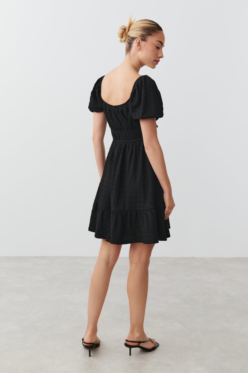 Knot detail mini dress