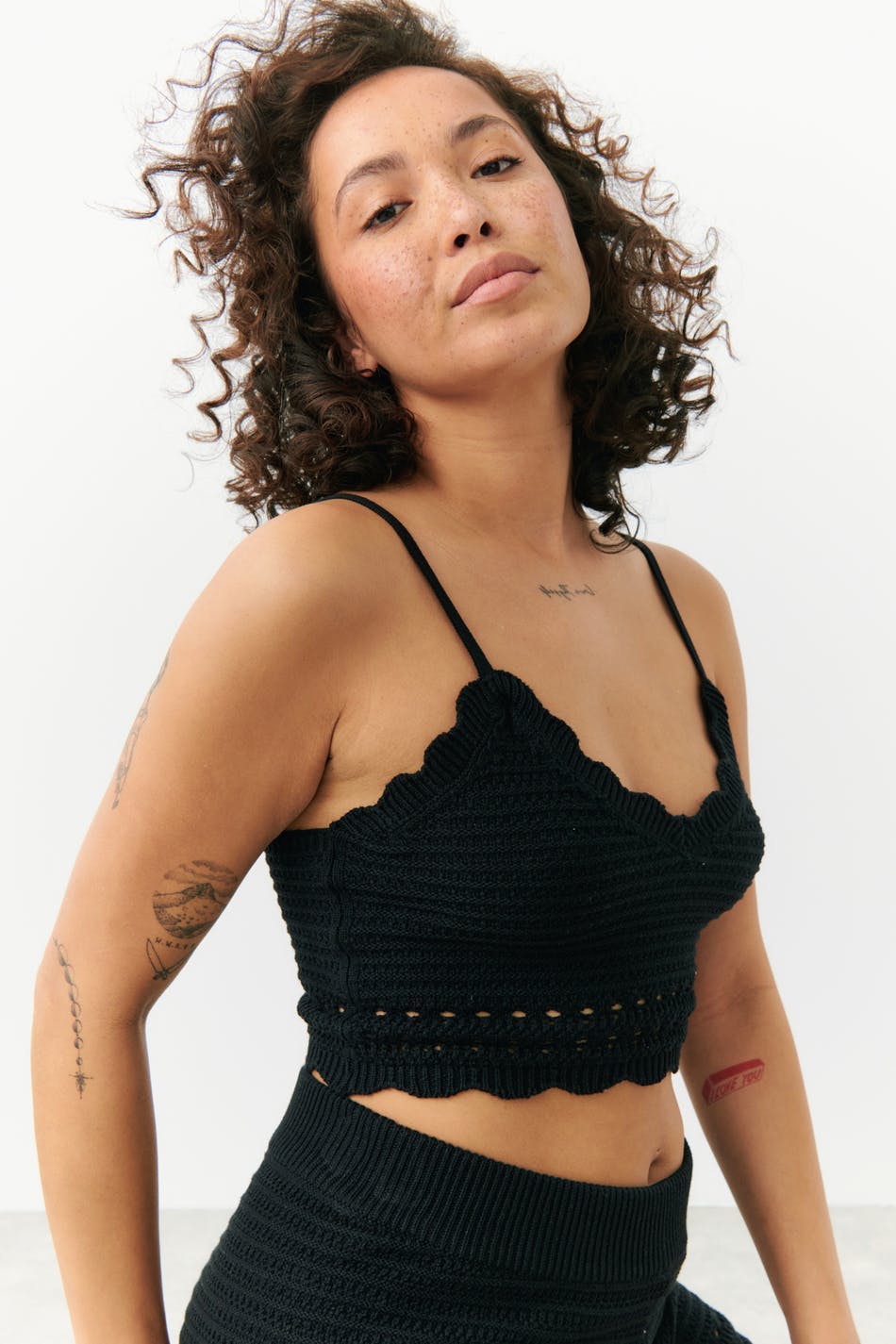 Knitted singlet