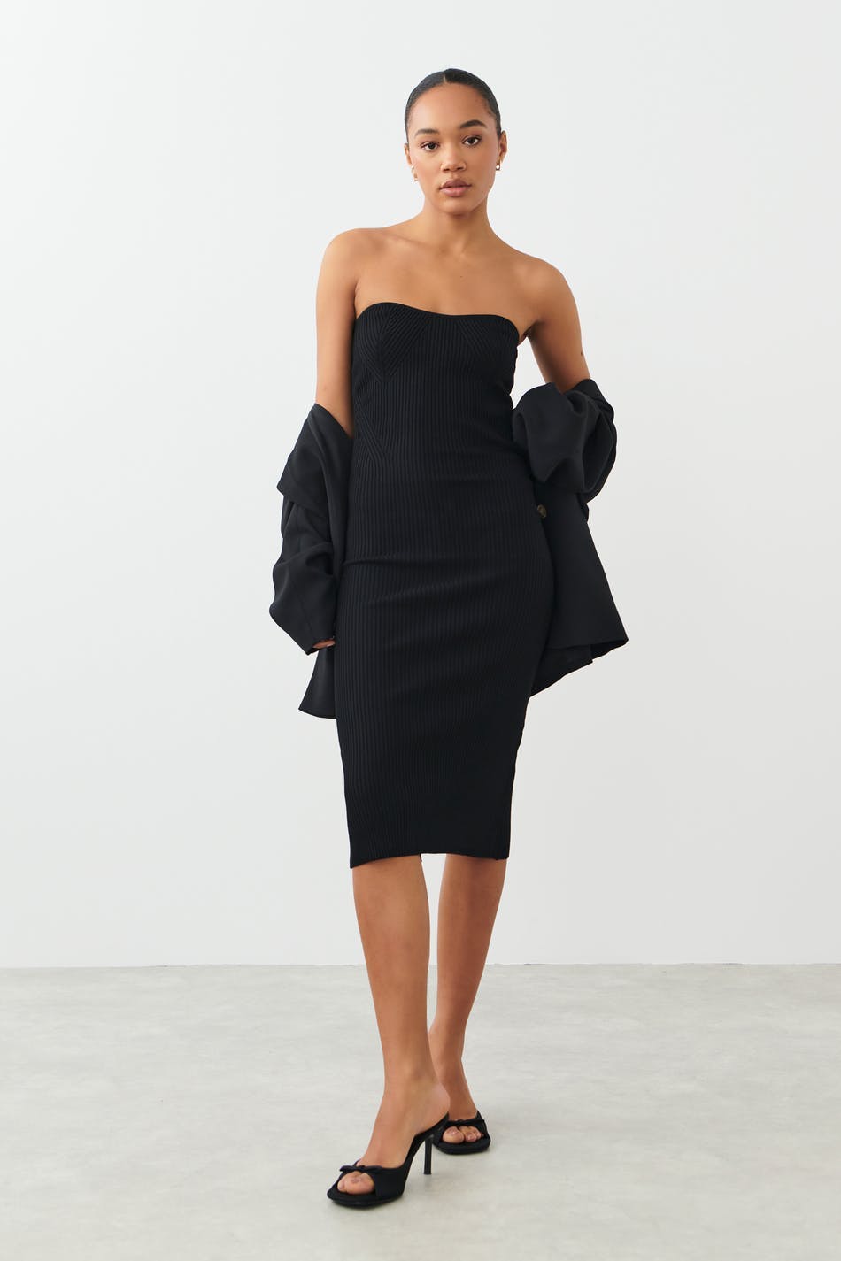 Knitted tube dress