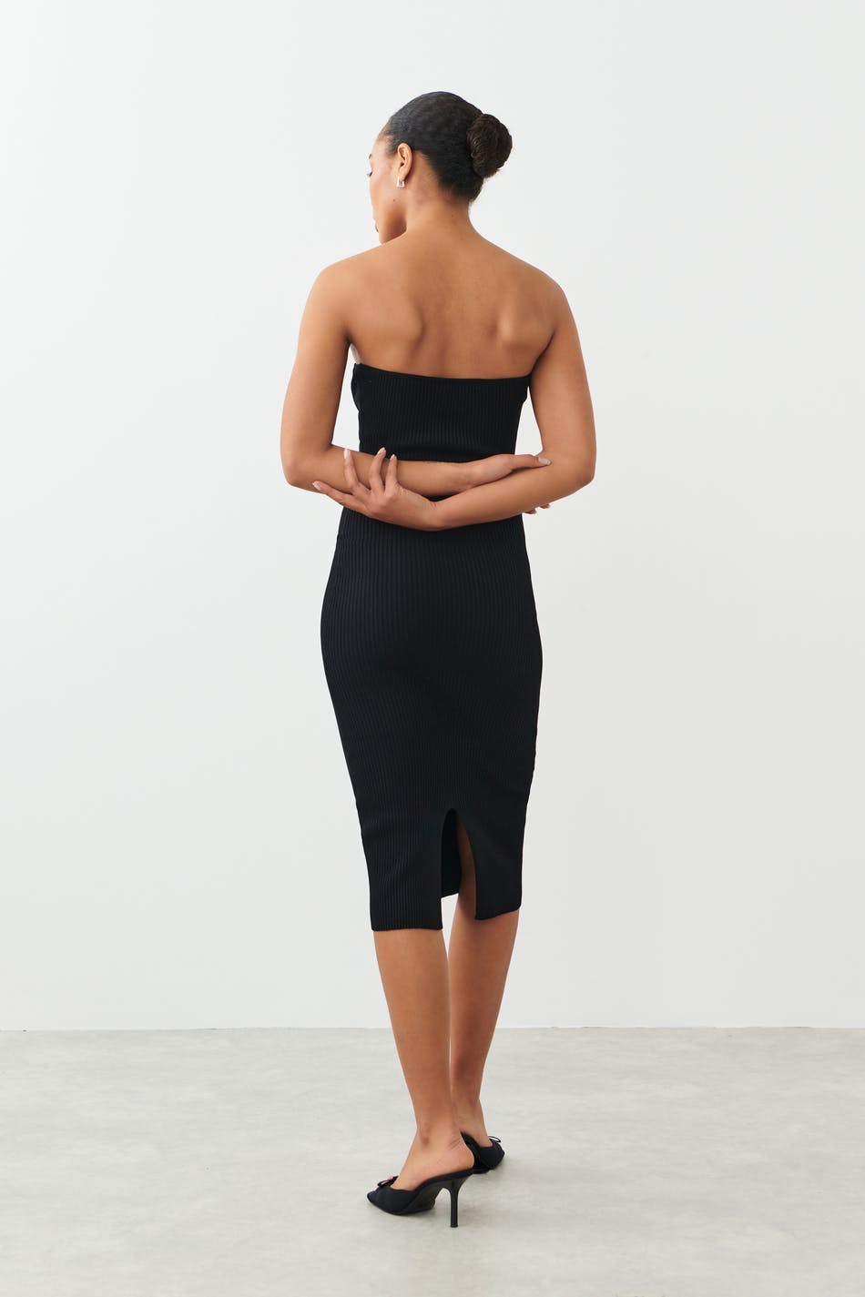 Knitted tube dress
